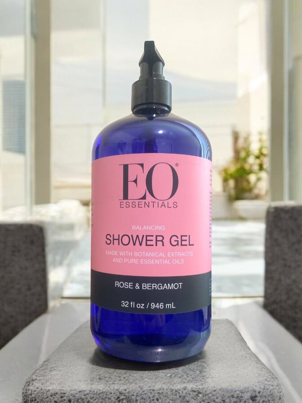 EO Essential Oils - ROSE & BERGAMOT - SHOWER GEL - 32 oz